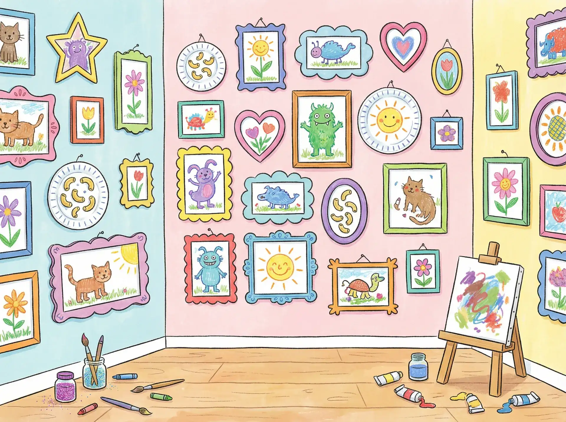 小朋友的彩色画作 - 飘雪在线观看神马影院 创意展示